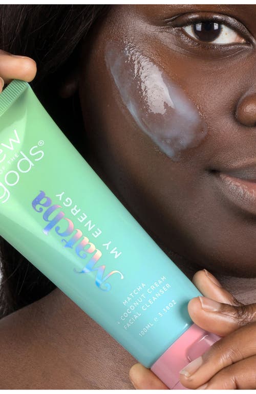 Dew Of The Gods Matcha + Coconut Cream Facial Cleanser In Transparent