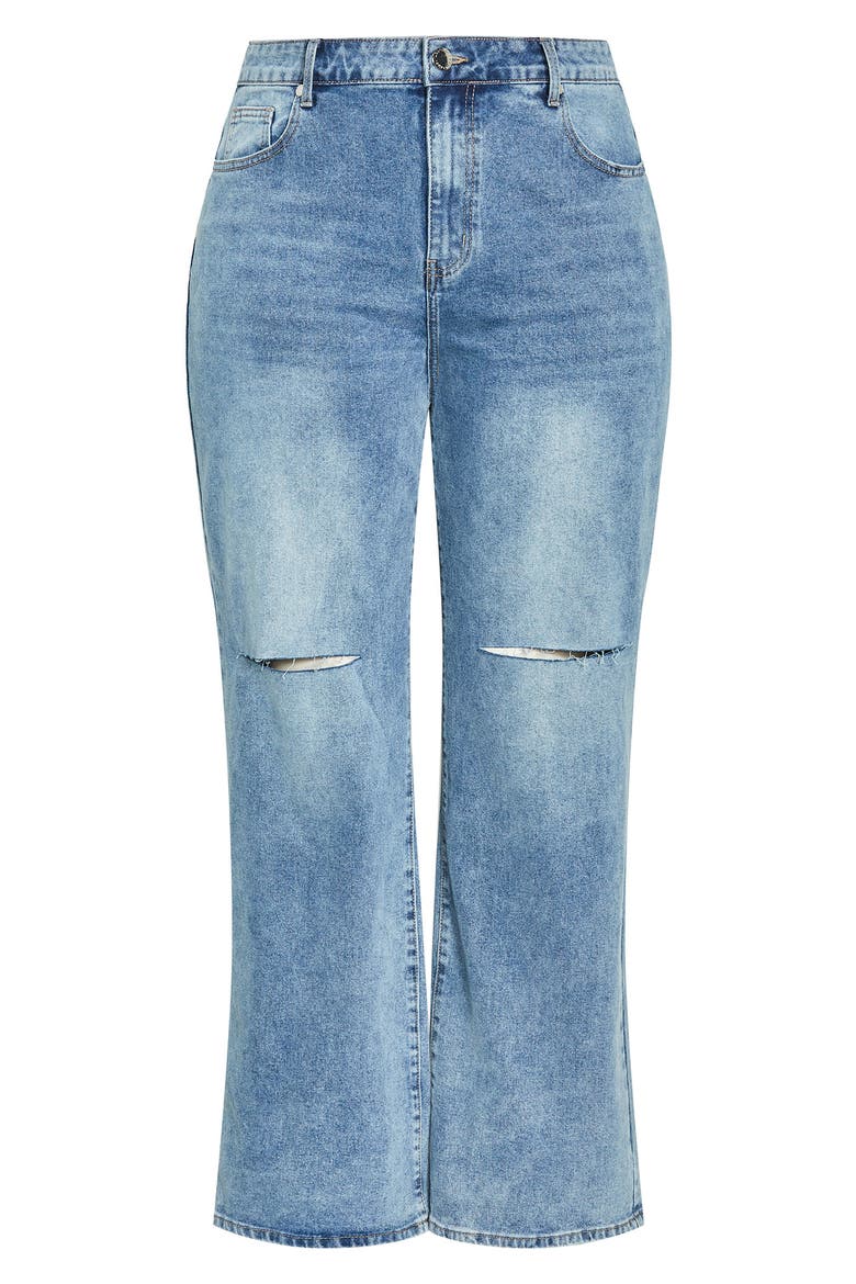 Harley Fit Fletcher Wide Leg Jeans, Alternate, color, LIGHT DENIM