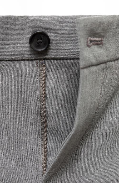 Mango Bologna Slim Fit Stretch Pants In Gray