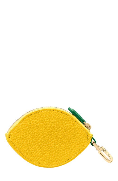 Maison De Sabre The Sabremoji Fruit Coin Purse In Yellow