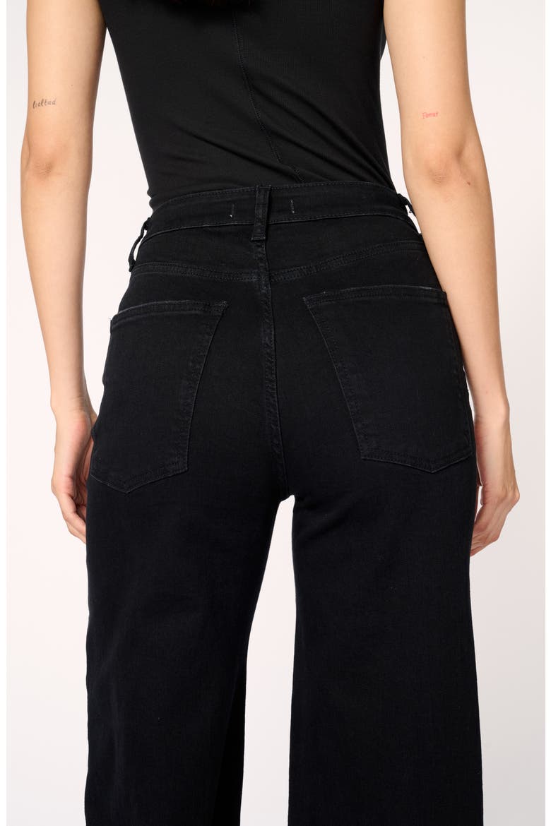 NCE High Waist Wide Leg Jeans, Alternate, color, INKWELL