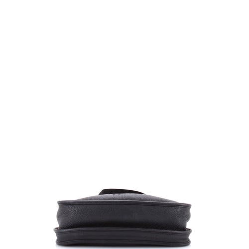 Pre-owned Hermes Hermes Evelyne Bag Gen Iii Clemence Pm In Black