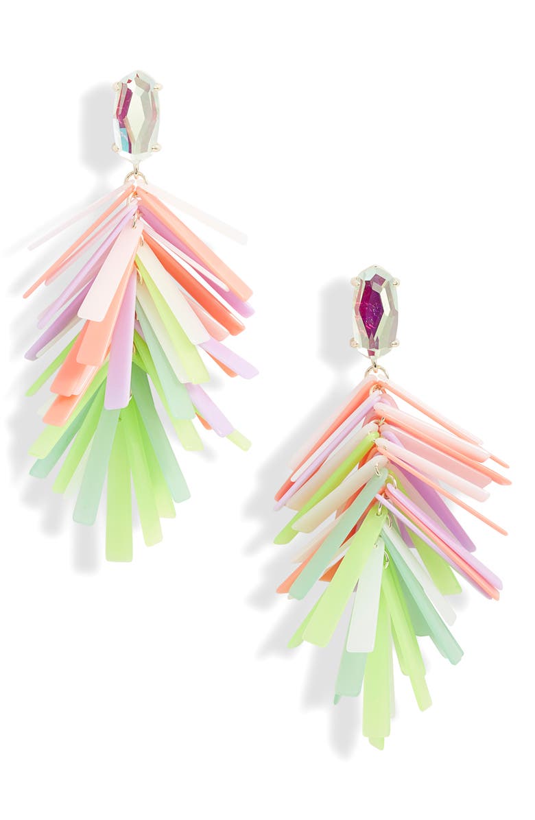 Kendra Scott Jasper Fringe Drop Earrings, Main, color,