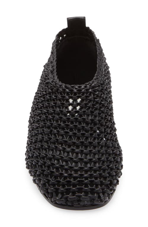 Totême Womens Black Woven-texture Leather Ballet Flats Eur 36 / 3 Uk In Black