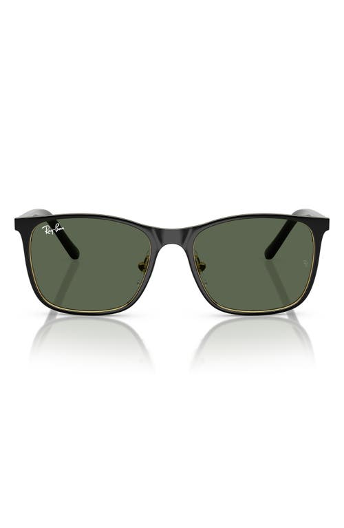 Ray-Ban Kids' 48mm Square Sunglasses in Black 