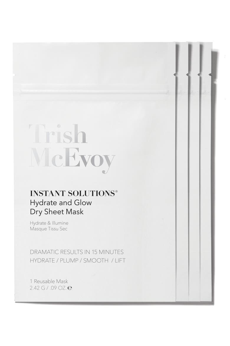 4-Pack Instant Solutions® Dry Sheet Mask, Main, color, NO COLOR