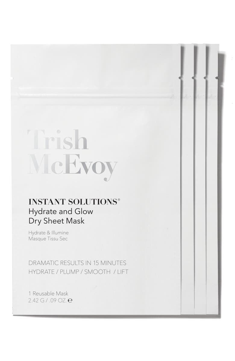 Trish McEvoy 4-Pack Instant Solutions<sup>®</sup> Dry Sheet Mask, Main, color, 