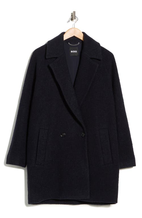 Hugo Boss Boss Calodin Wool Coat In Black