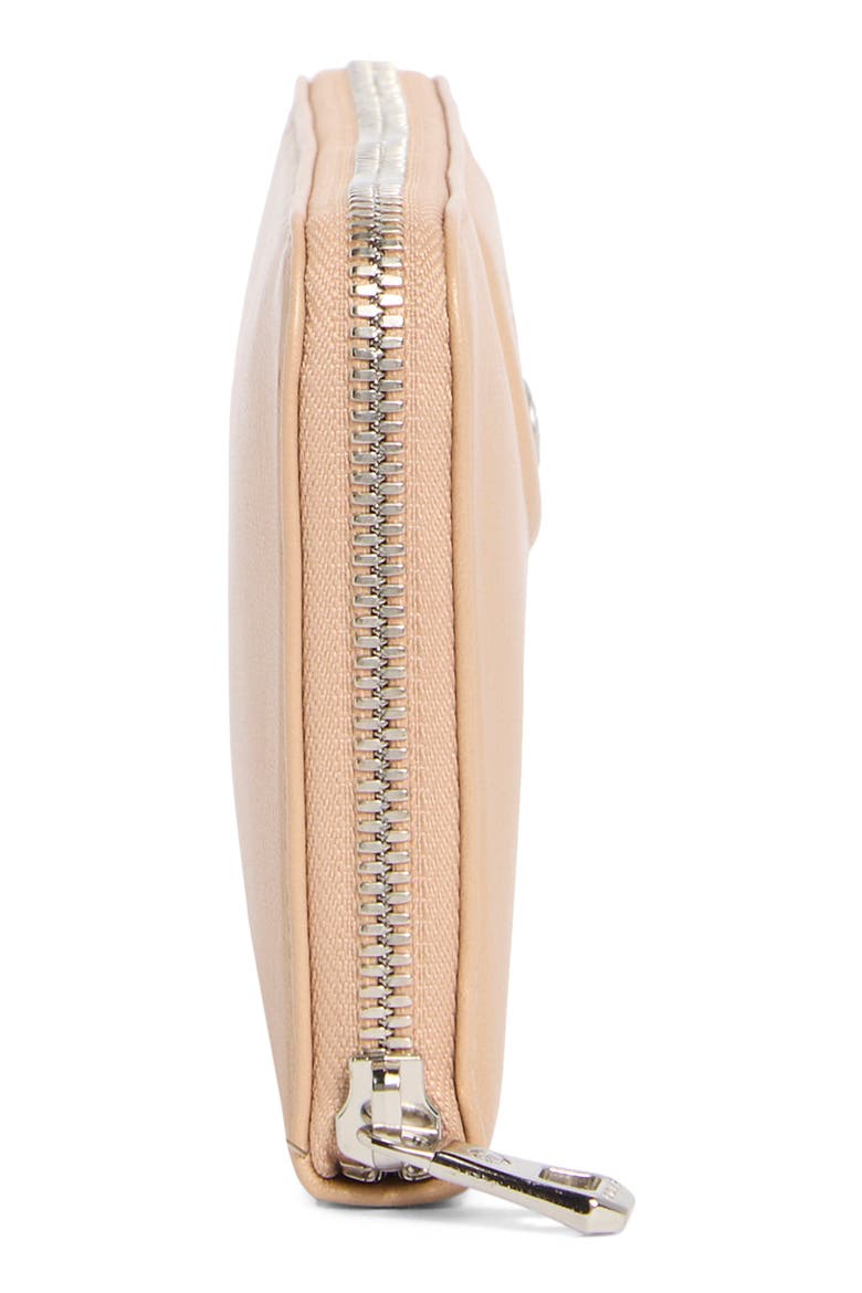 Le Pilage Cuir Zip Wallet, Alternate, color, GOLDEN BEIGE