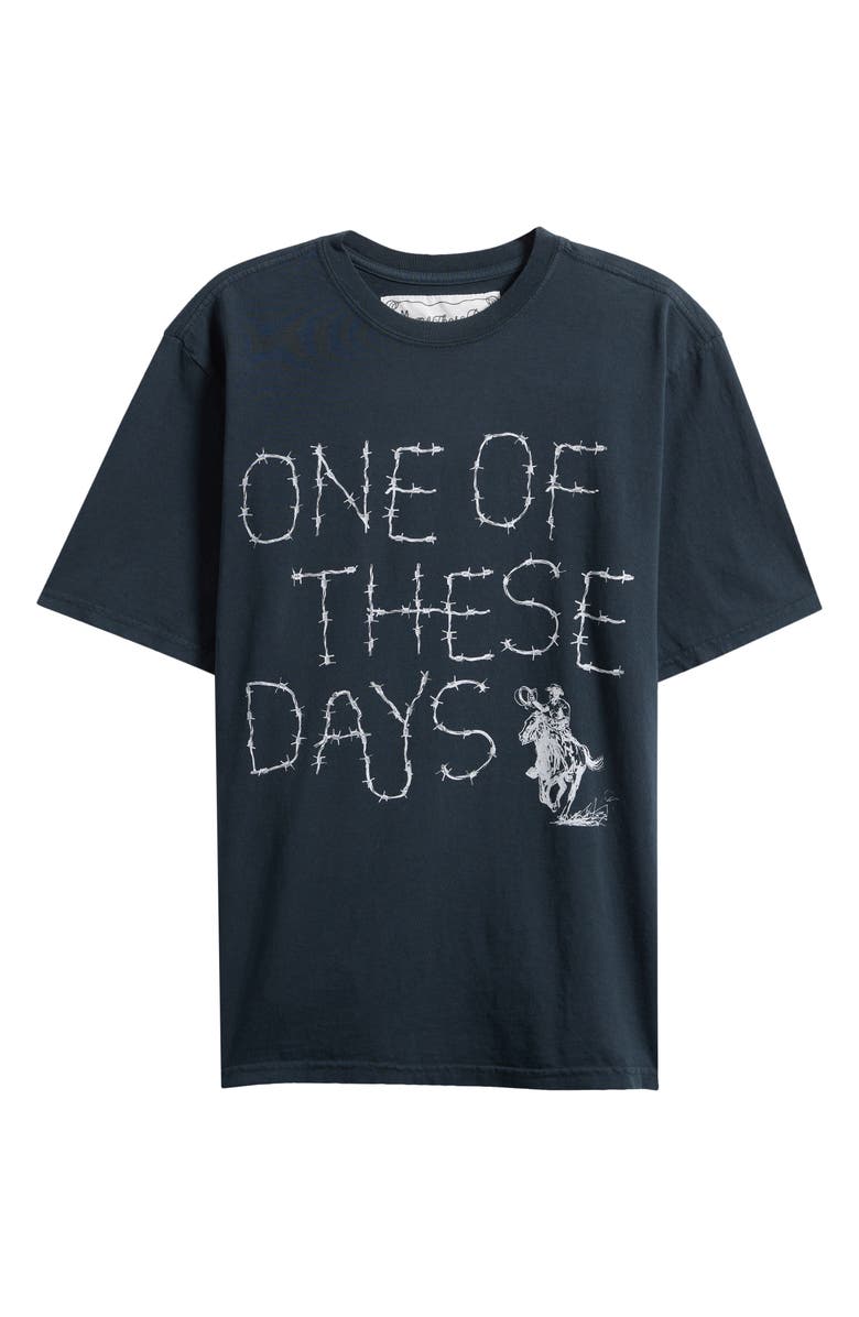 ONE OF THESE DAYS Barbed Graphic T-Shirt, Alternate, color, Hard Washed Black