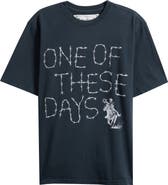 ONE OF THESE DAYS Barbed Graphic T-Shirt