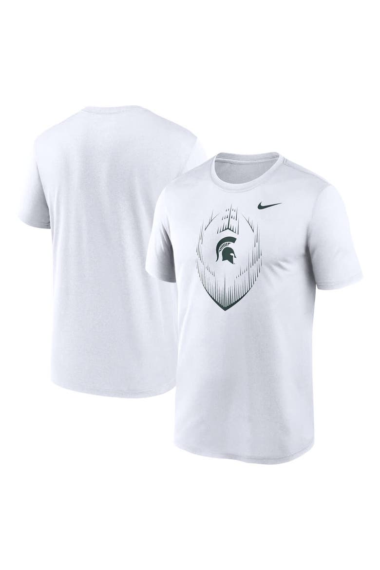 Men's Nike White Michigan State Spartans Primetime Legend Icon Performance T-Shirt, Alternate, color, White
