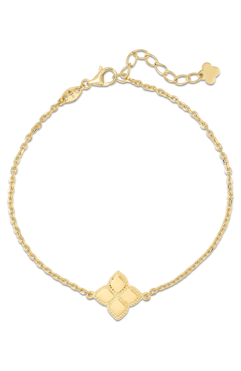 DEVATA Clover Chain Bracelet in 14K Gold, 12mm, Alternate, color, Yellow Gold