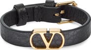 Valentino Garavani Men's VLOGO Signature Leather Bracelet