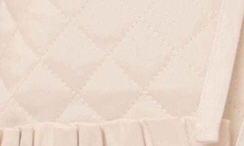 Avec Les Filles Quilted Cotton Tie Front Jacket In Stone