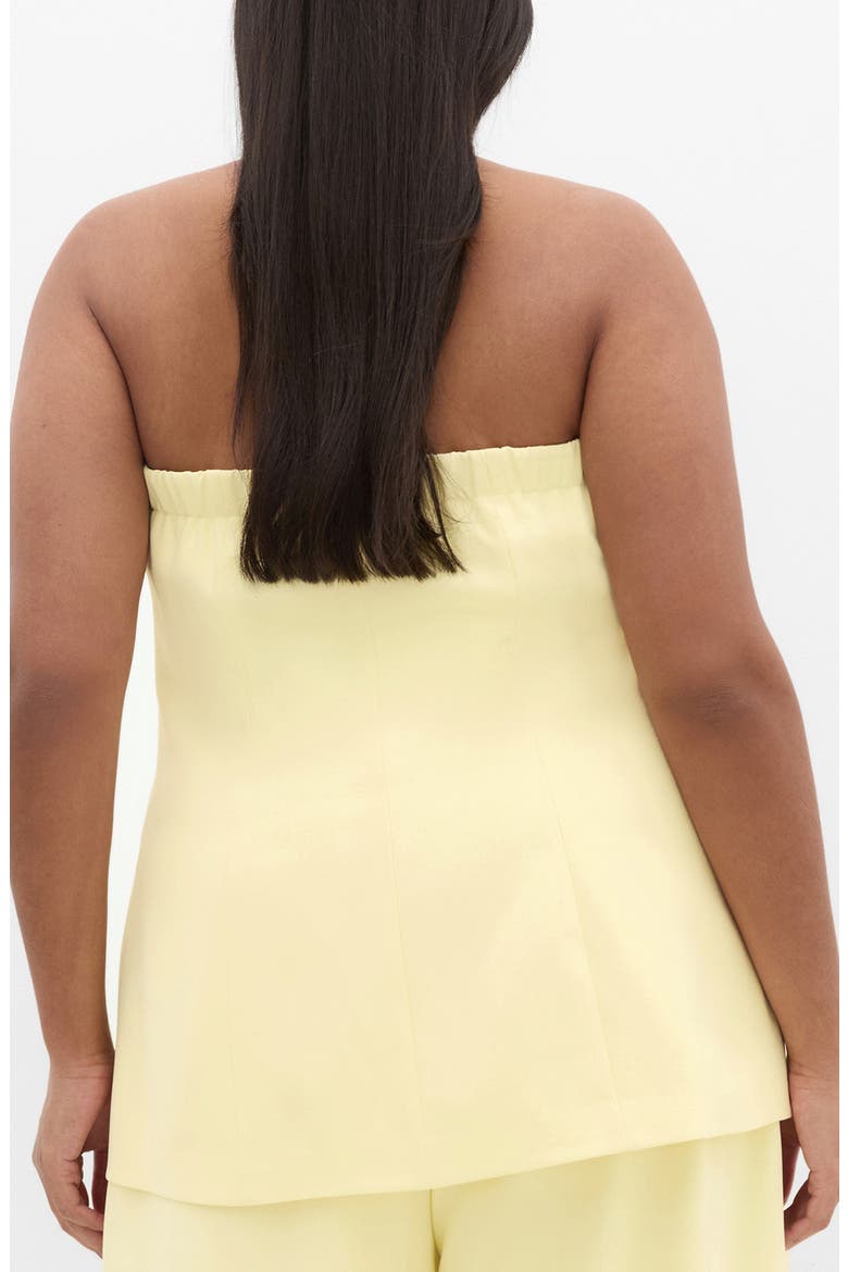 Leah Bustier Strapless Top, Alternate, color, LEMON DROP