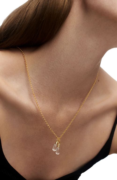 Pdpaola Rock Crystal Tango Chain Necklace In Clear Quartz