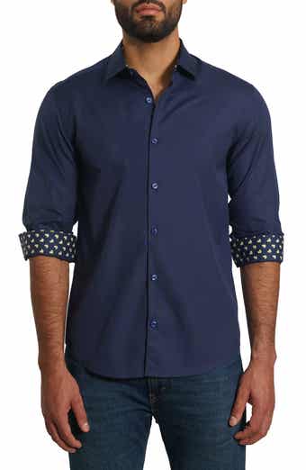 Jared Lang Solid Pima Cotton Button-Up Shirt