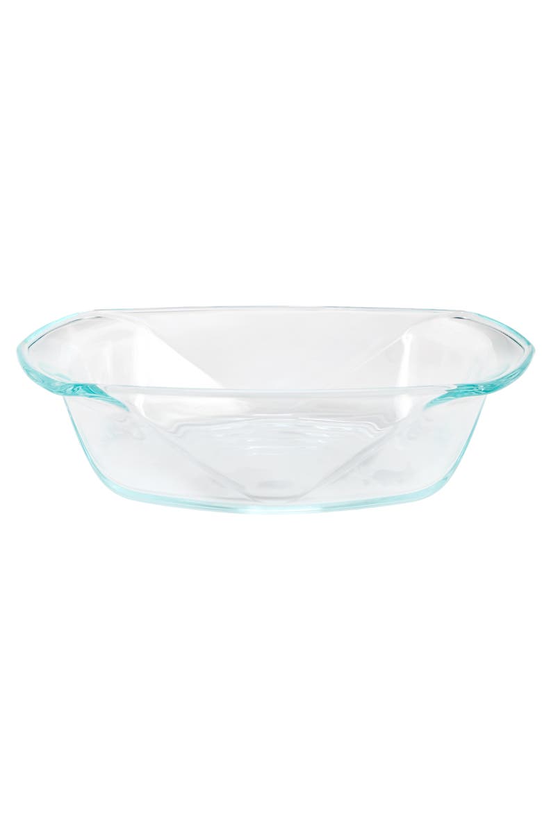 Carnegie Hill 10 inch x 5.9 Inch x 2.6 Inch Tempe Glass Loaf Pan with Built-in Handles, Main, color, Clear