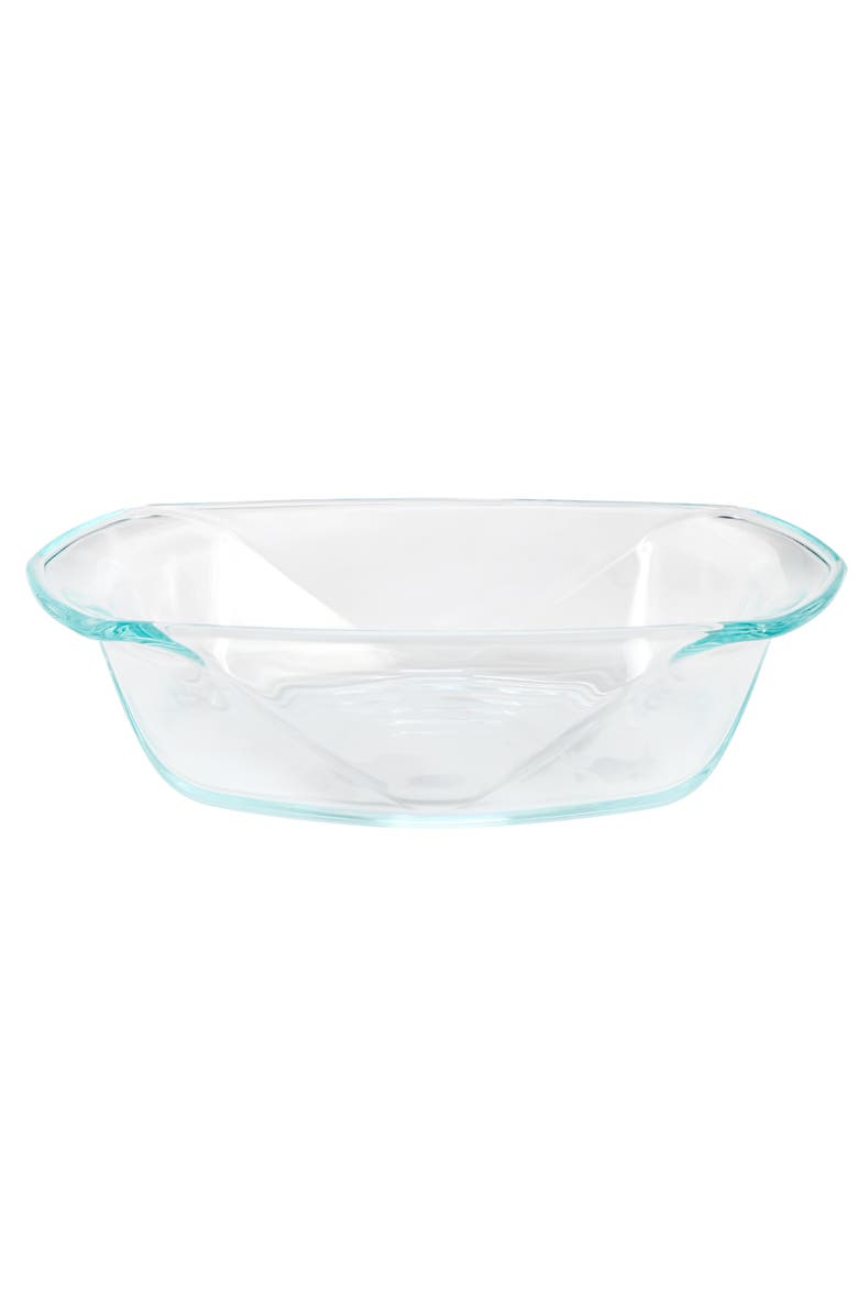 Soho Lounge Carnegie Hill 10 inch x 5.9 Inch x 2.6 Inch Tempe Glass Loaf Pan with Built-in Handles, Main, color, Clear