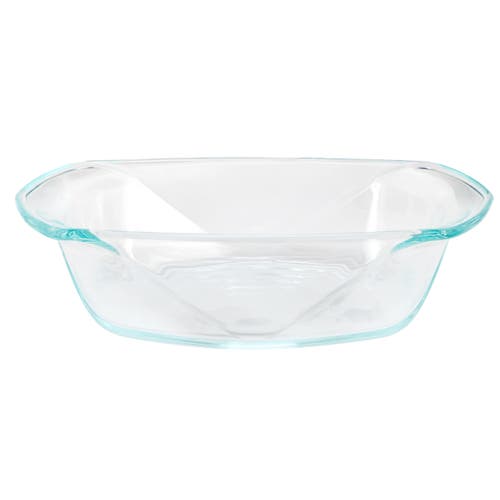 Soho Lounge Carnegie Hill 10 Inch X 5.9 Inch X 2.6 Inch Tempe Glass Loaf Pan With Built-in Handles In Blue