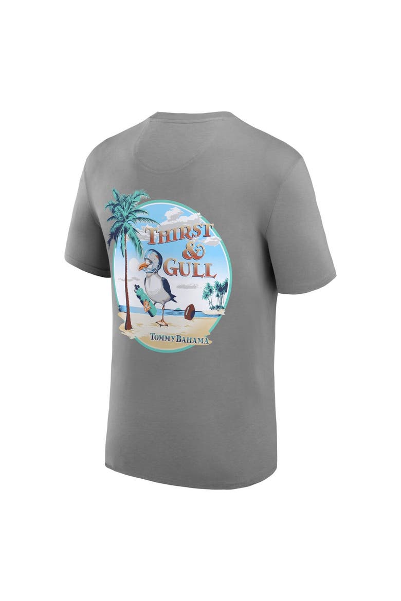 Men's Tommy Bahama Gray Ohio State Buckeyes Thirst & Gull T-Shirt, Alternate, color, Gray