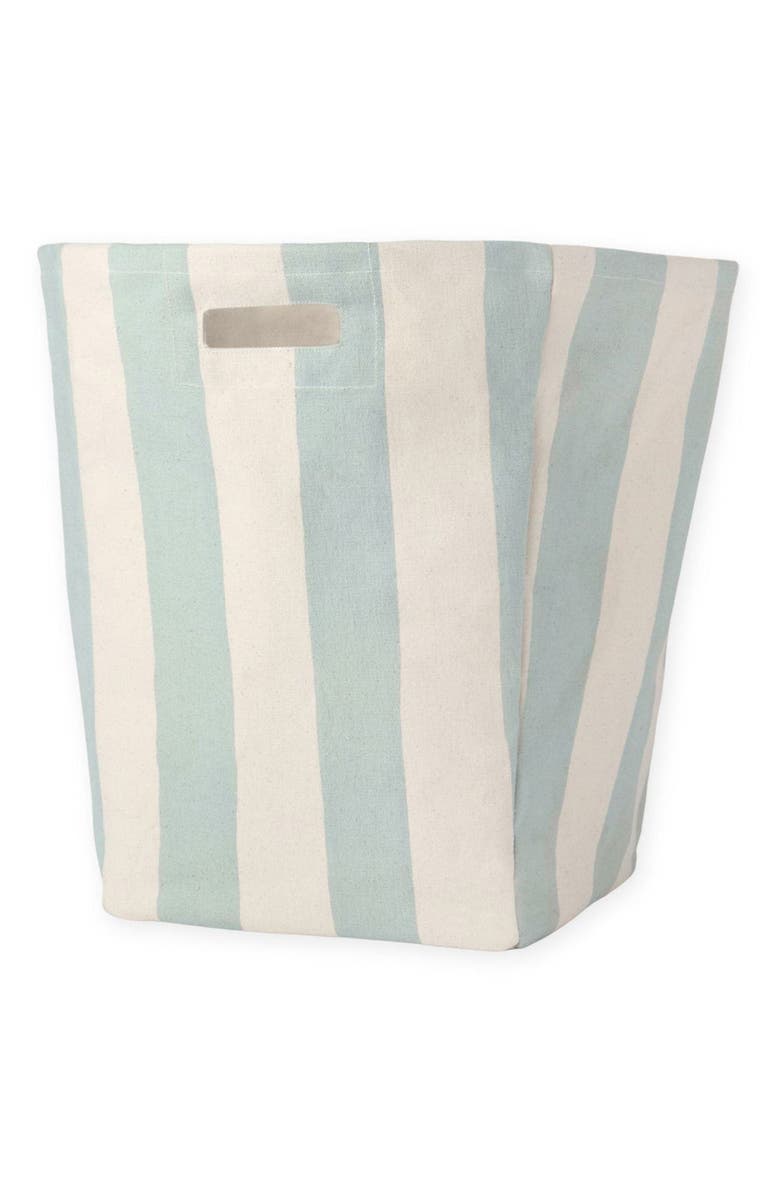 Pehr Tapered Cotton Canvas Hamper, Main, color, Deep Sea