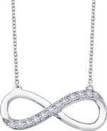 Lafonn Simulated Diamond Small Infinity Pendant Necklace