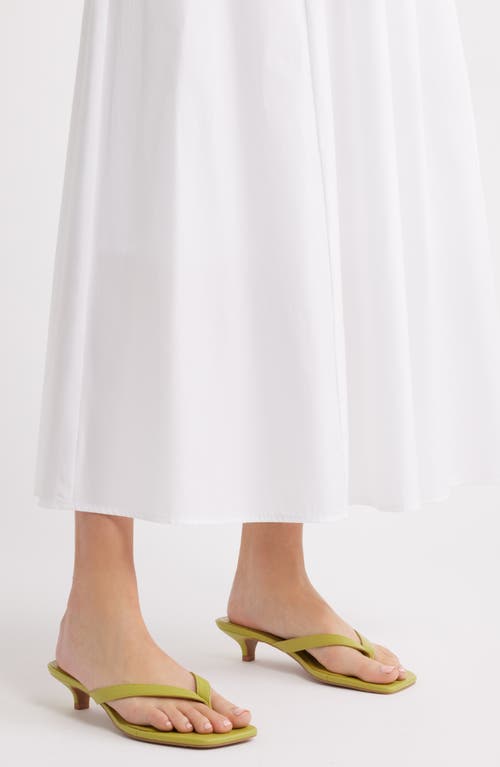 Open Edit Tori Kitten Heel Sandal In Green Lime