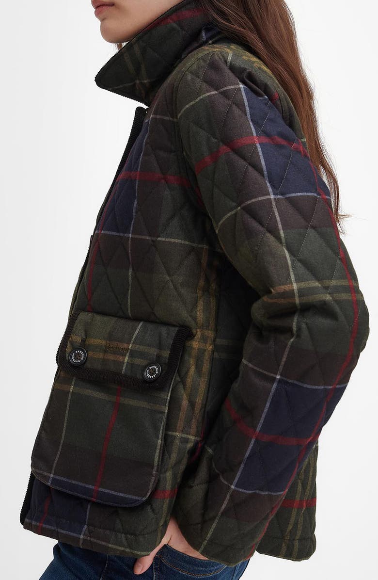 Barbour Loudon Tartan Quilted Jacket, Alternate, color, 