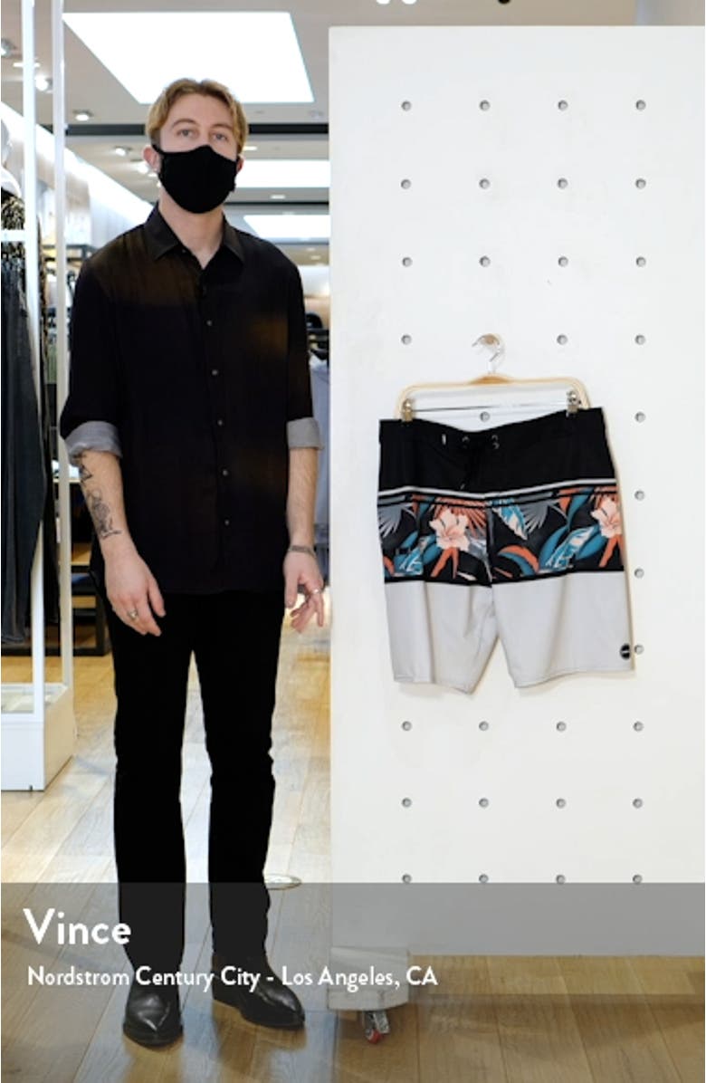 Hyperfreak Heist Palm Print Board Shorts, sales video thumbnail