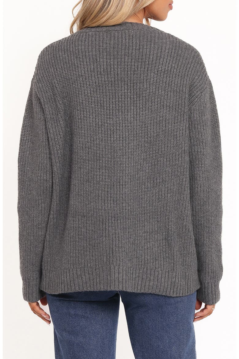 Hammond Tie Front Cardigan, Alternate, color, GREY
