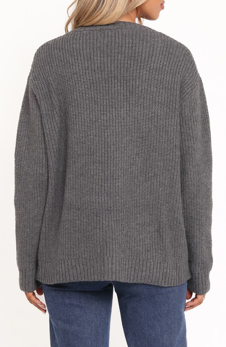 Petal & Pup Hammond Tie Front Cardigan, Alternate, color, Grey