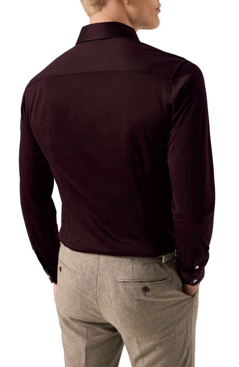 Eton Contemporary Fit Cotton Dress Shirt, Alternate, color, Medium Red