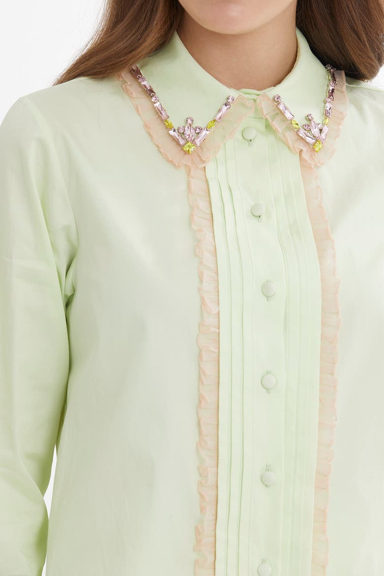 Green Embroidered Shirt, Alternate, color, Green