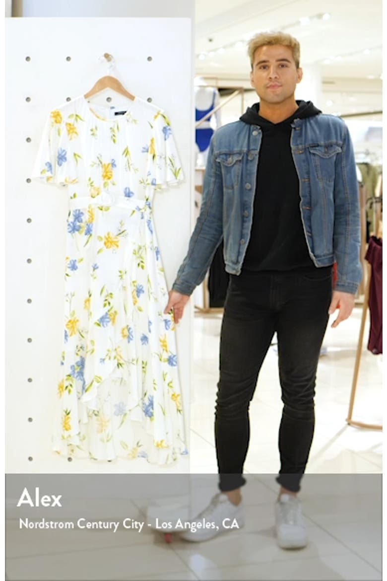Emina Floral Asymmetrical Midi Dress video