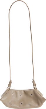 Altuzarra Mini Origami Snakeskin Embossed Leather East/West Crossbody Bag