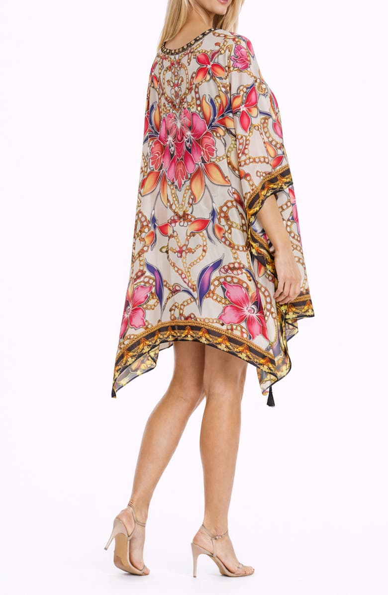 RANEES Floral Print Poncho, Alternate, color, 