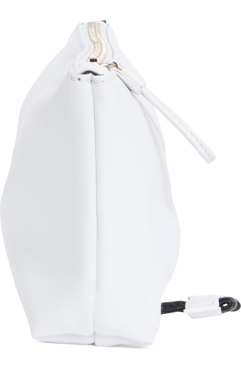 Longchamp Le Roseau Small Clutch, Alternate, color, White