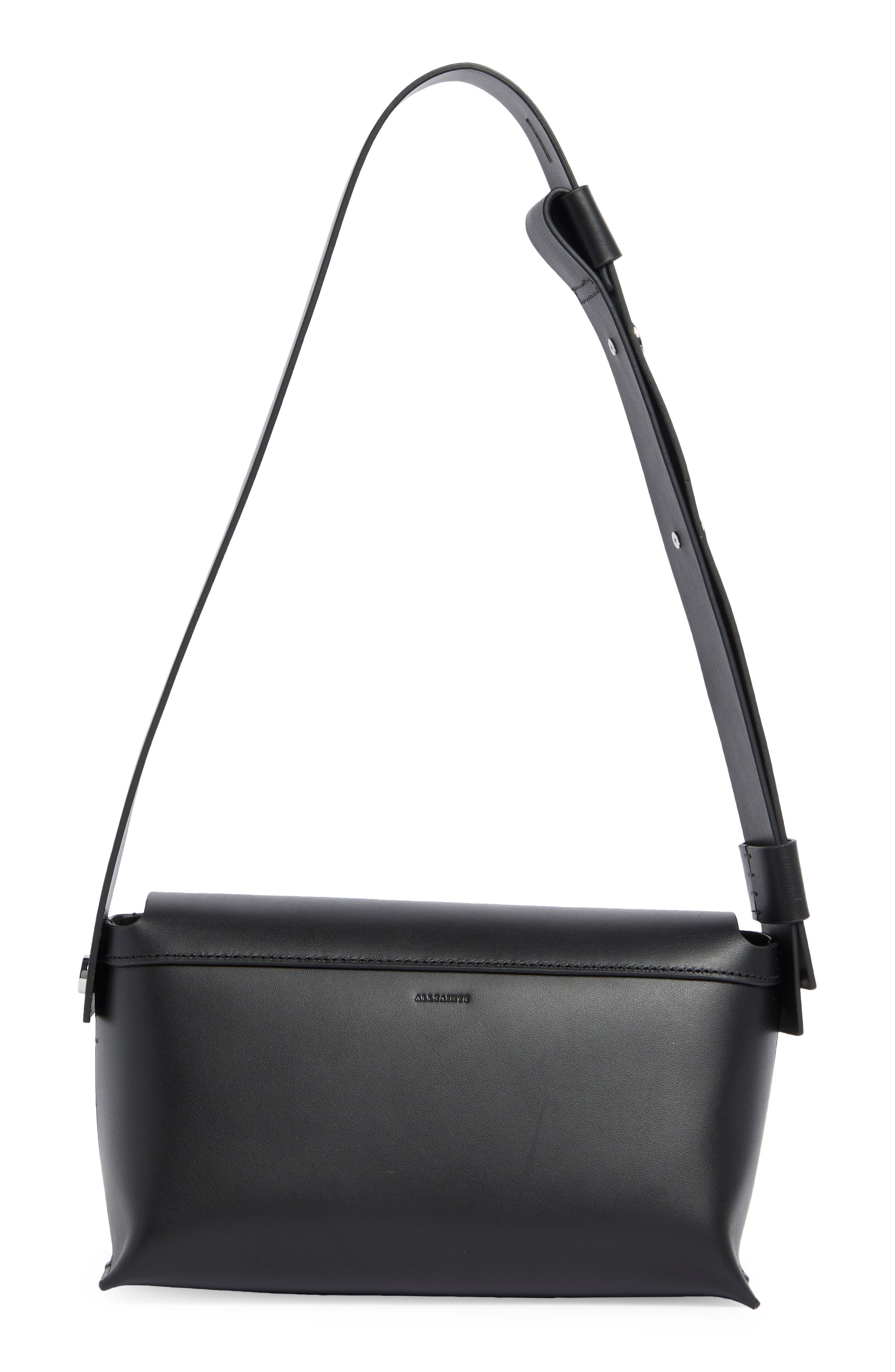 AllSaints Celeste Shoulder Bag, Alternate, color, Black