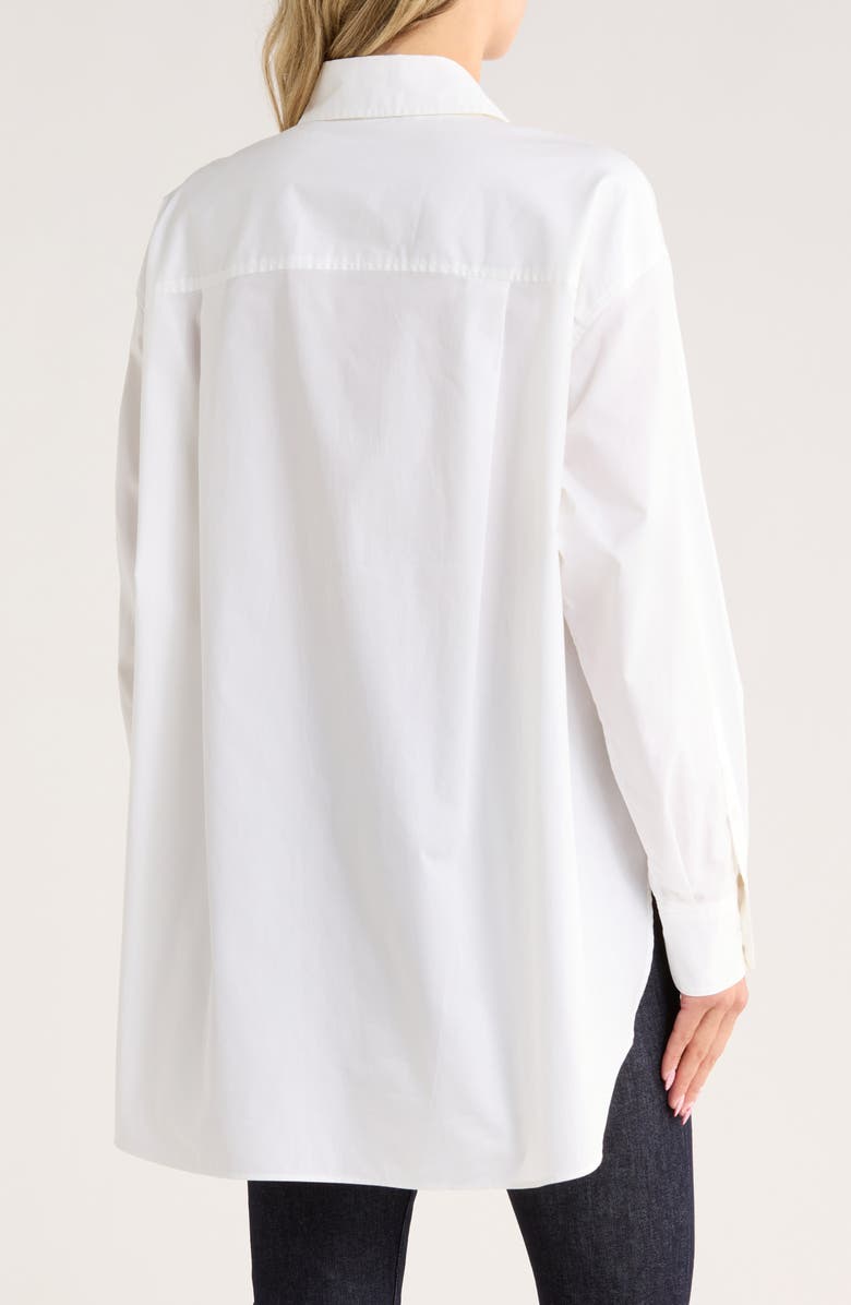 rag & bone Max Cotton Boyfriend Shirt, Alternate, color, White
