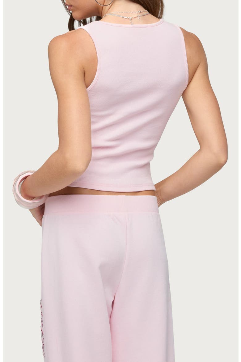 Studio Rhinestone Crop Tank, Alternate, color, LIGHT-PINK