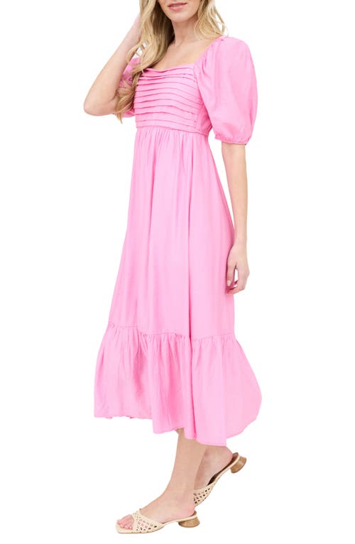 BLU PEPPER BLU PEPPER TIERED MIDI DRESS 