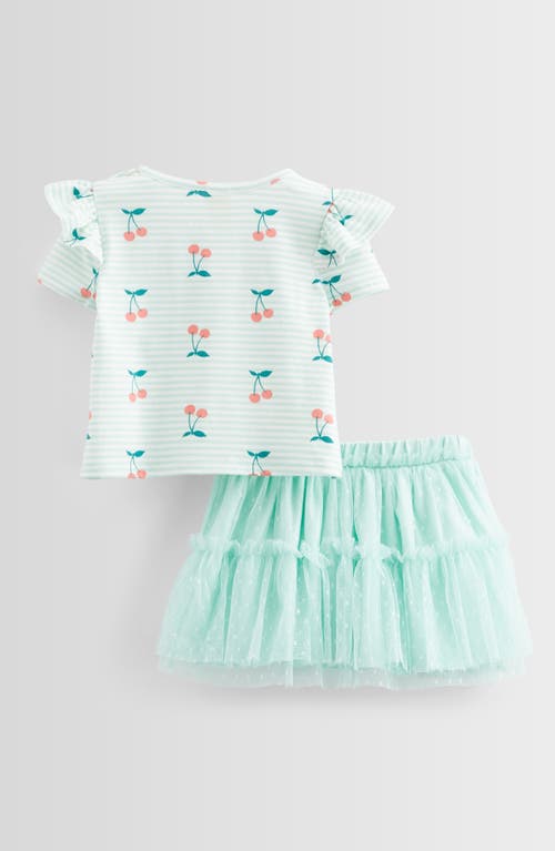 Tucker + Tate Ruffled Graphic T-shirt & Tiered Tutu Skirt Set