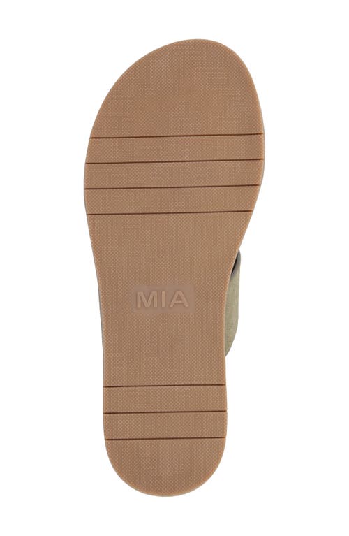 Mia Yelena Slide Sandal In Khaki