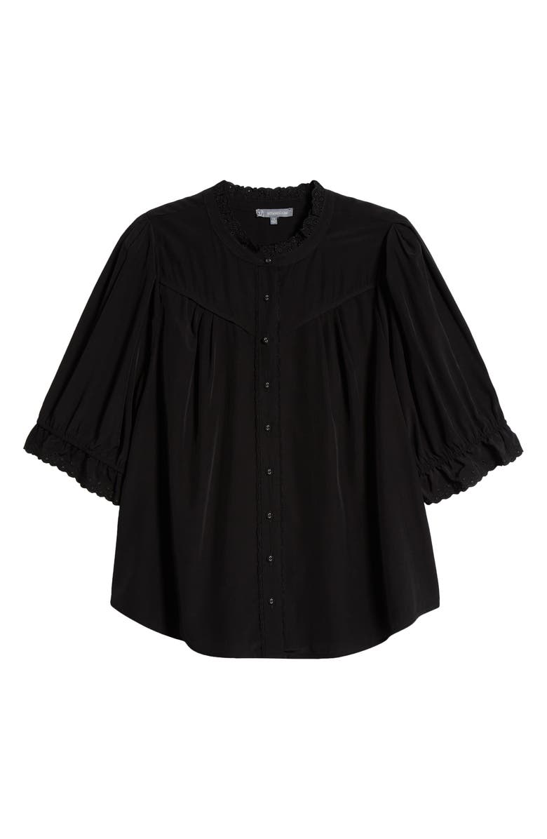 Wit & Wisdom Eyelet Peasant Blouse, Alternate, color, 