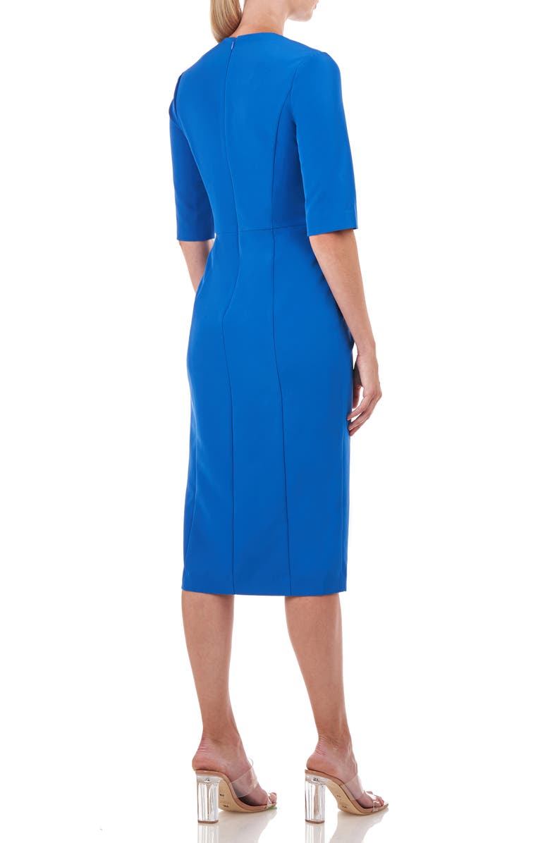Kay Unger Alexa Asymmetric Midi Cocktail Dress, Alternate, color, 