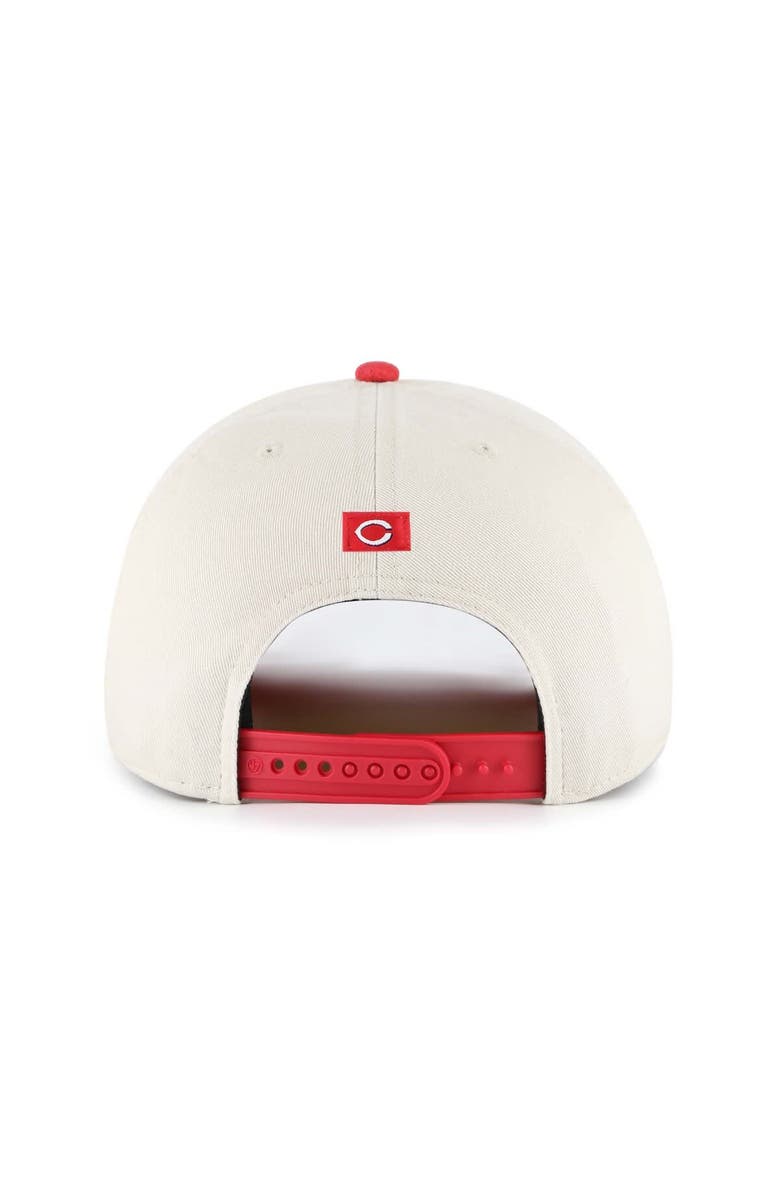 '47 Men's '47 Cream/Red Cincinnati Reds Fiji Rope Hitch Adjustable Hat, Alternate, color,