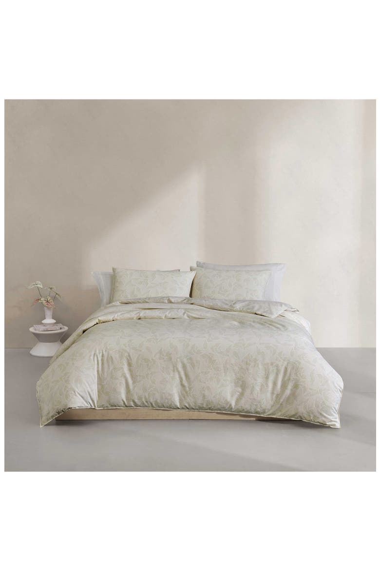 Yellow Leaves 200 Thread Count Cotton Comforter & Shams Set, Alternate, color, LIGHT / MEDIUM YELLOW