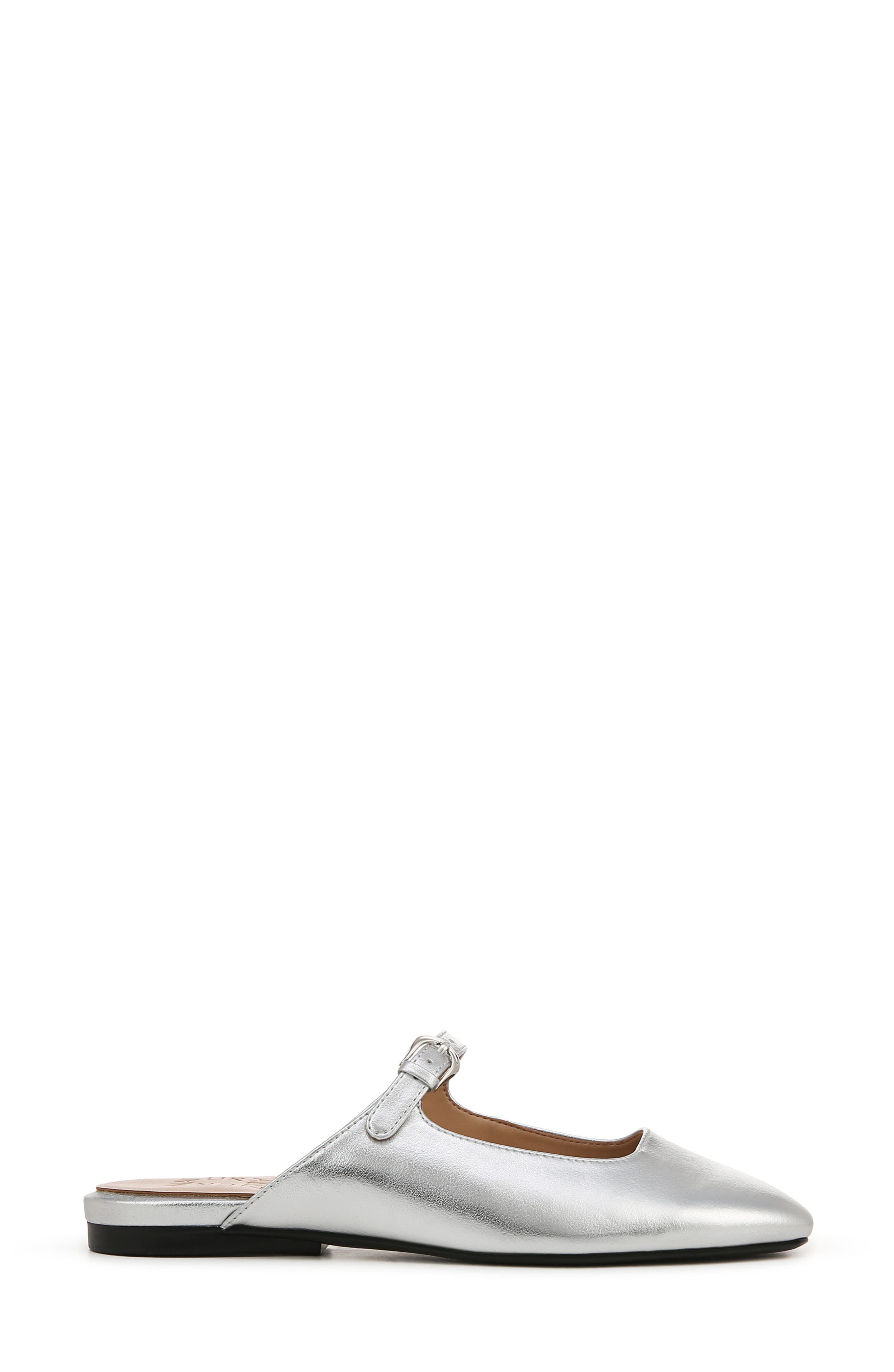 Naturalizer Apple Mary Jane Mule, Alternate, color, Metallic Silver